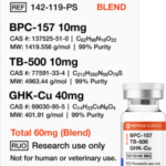 BPC-157, TB-500, GHK-Cu 60mg (Glow Blend)