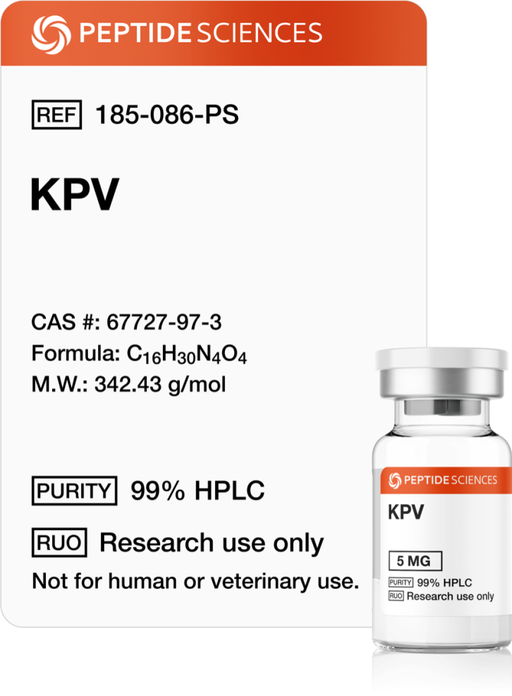 kpv_peptide.png KPV (Ac-KPV-NH2) 5mg - Image 1