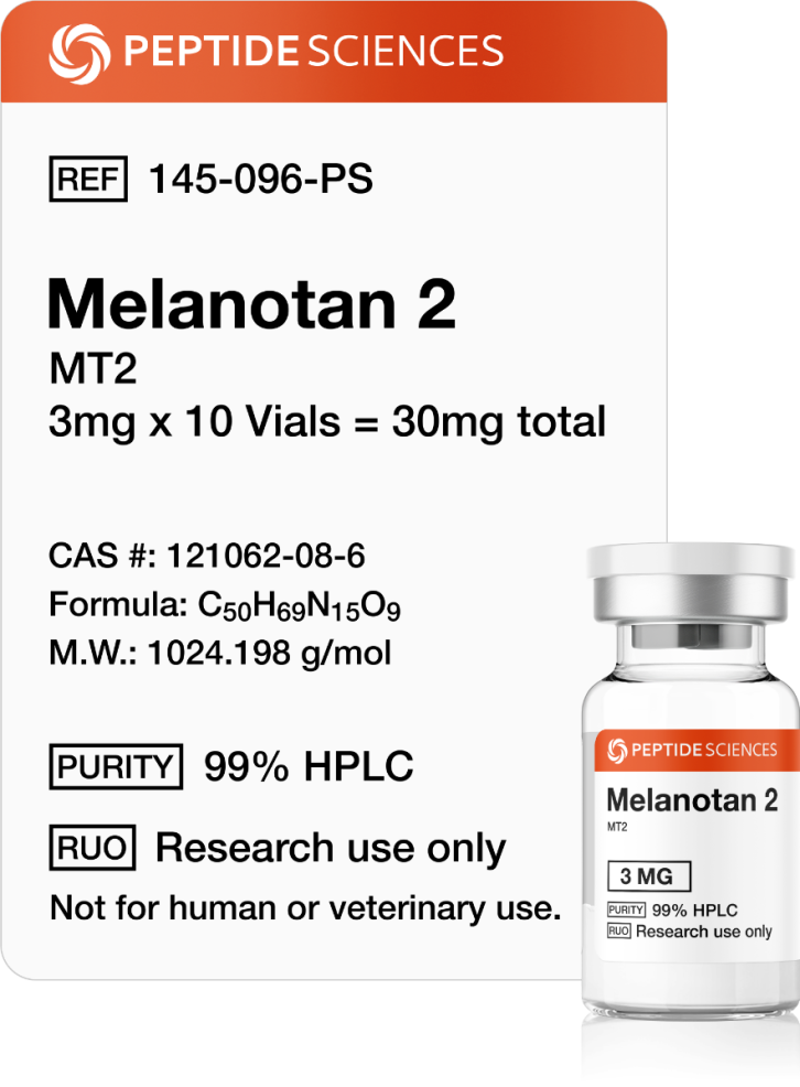 melanotan_peptide_combination_2.png Melanotan 2 (MT2) (3mg x 10 Vials = 30mg) - Image 1