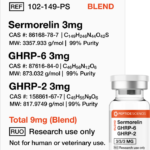 Sermorelin, GHRP-6, GHRP-2 9mg (Blend)