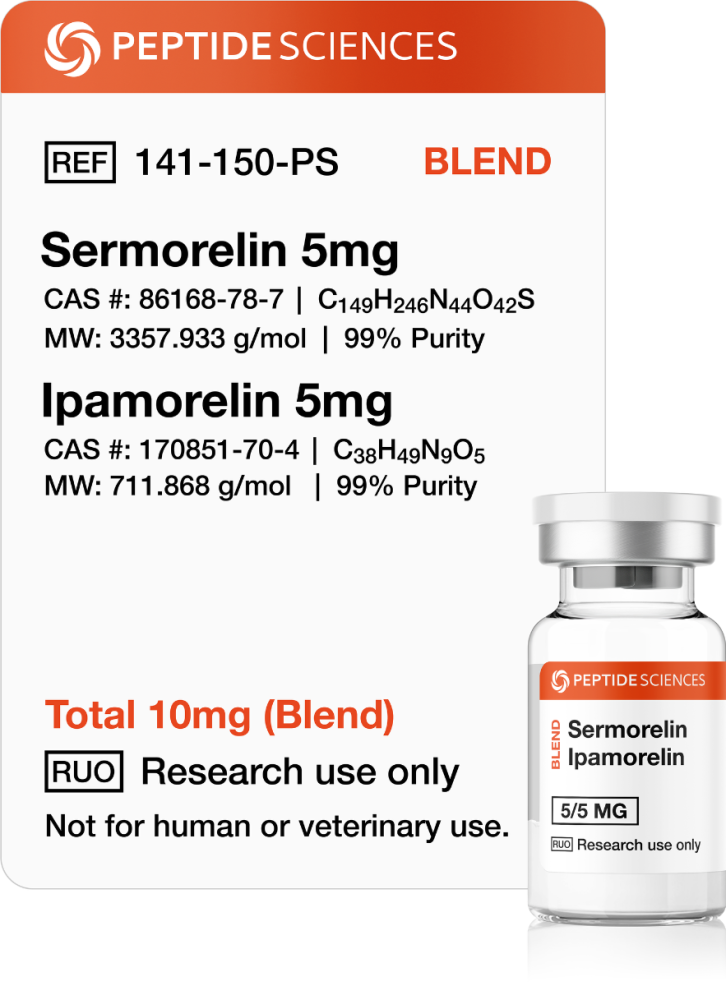 sermorelin_ipamorelin_peptide_blend.png Sermorelin, Ipamorelin 10mg (Blend) - Image 1